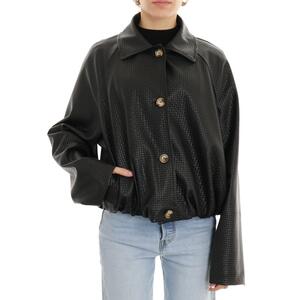 GIUBBOTTO ECOPELLE NERO